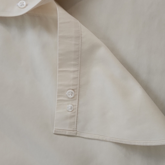 L.l. Bean Yellow Thick Button-Up Dress Shirt - Picture 4 of 7